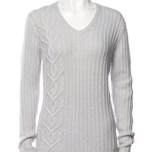 TSE Pale Grey Cashmere Sweater M